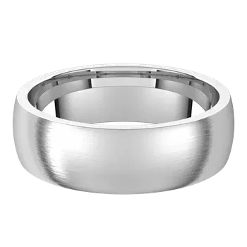 White Gold Comfortable Wedding Ring for Men