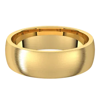 Yellow Gold Comfortable Wedding Ring for Men