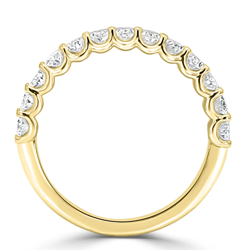 Yellow Gold Oval Set Wedding Band jewelry store near me