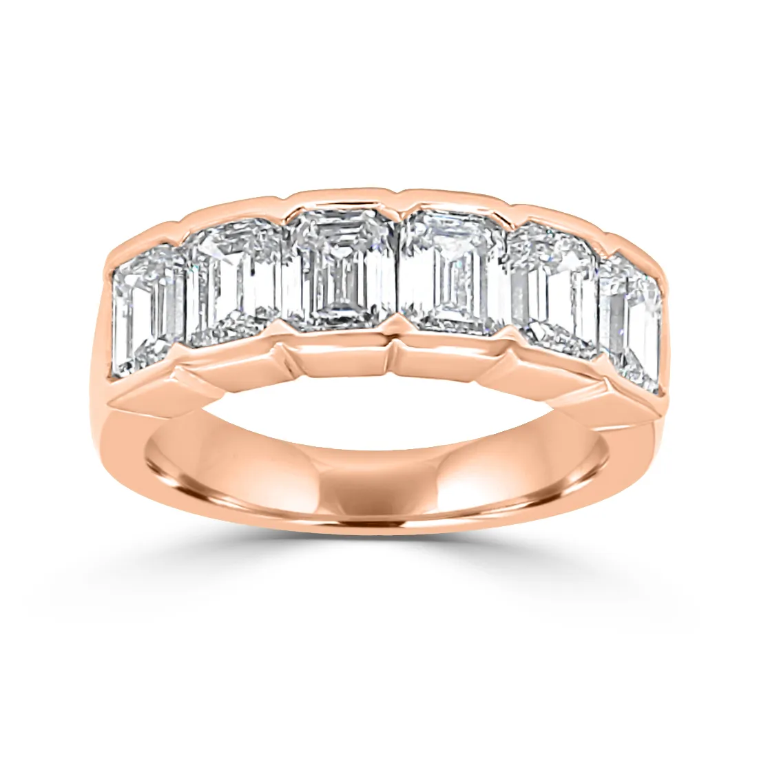 Rose Gold Stunning Half Bezel Band