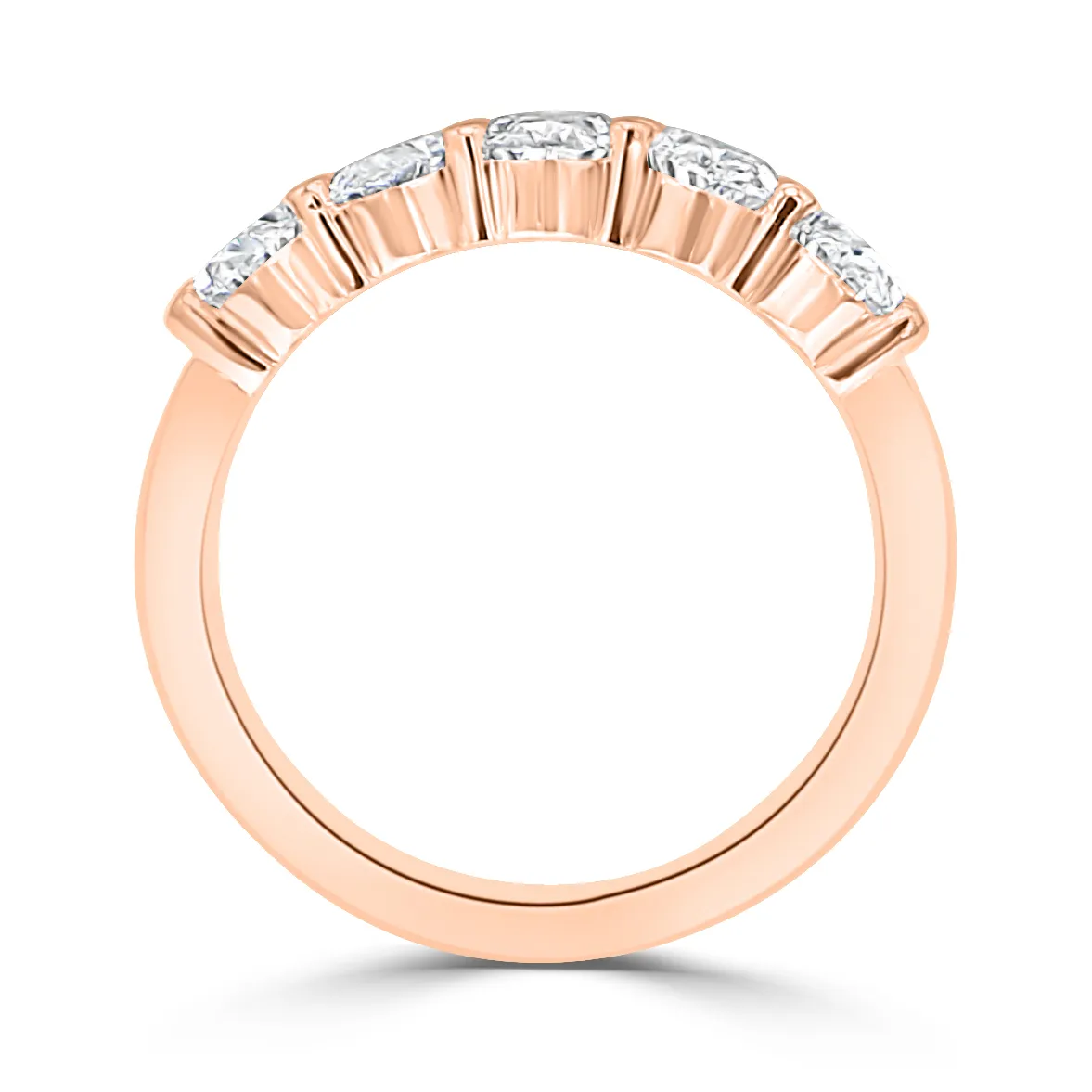 Rose Gold Oval Wedding Band jewelry store near me