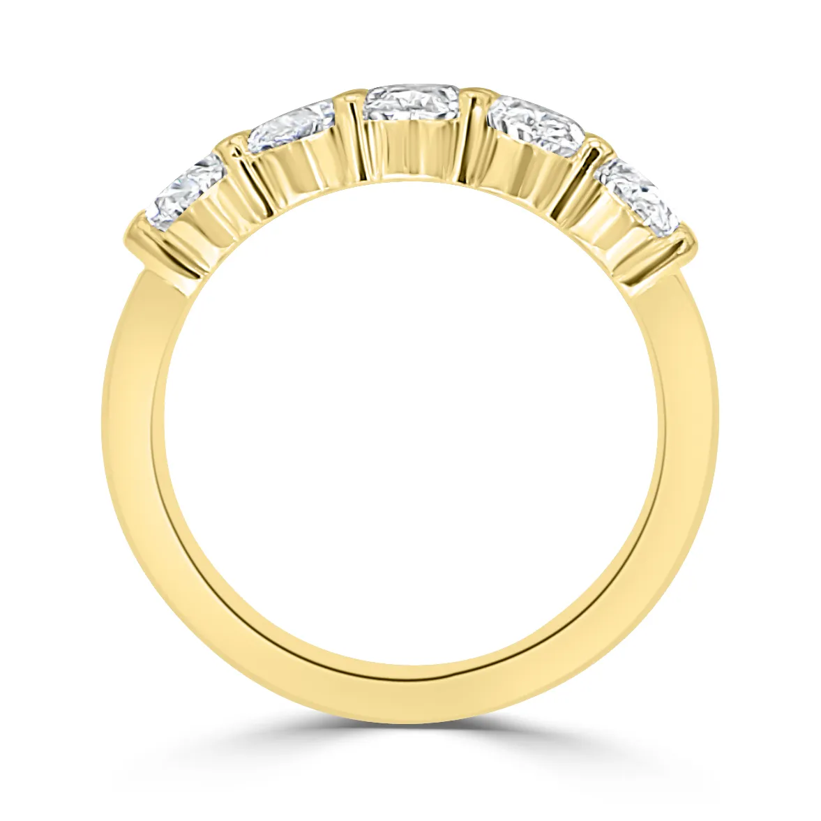 Yellow Gold Oval Wedding Band jewelry store near me