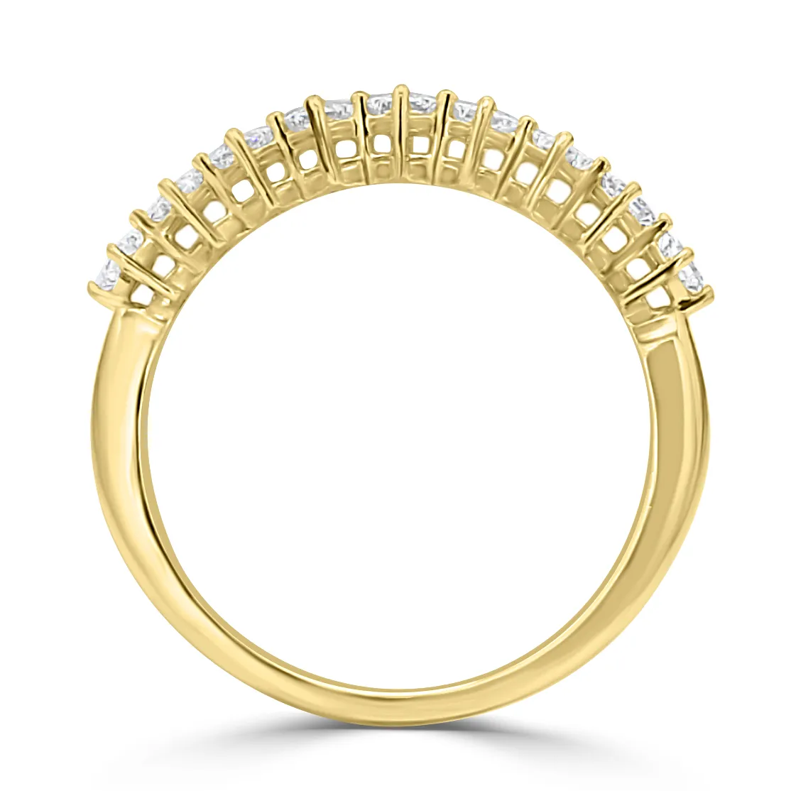 Yellow Gold Princess Cut Wedding Band jewelry store near me