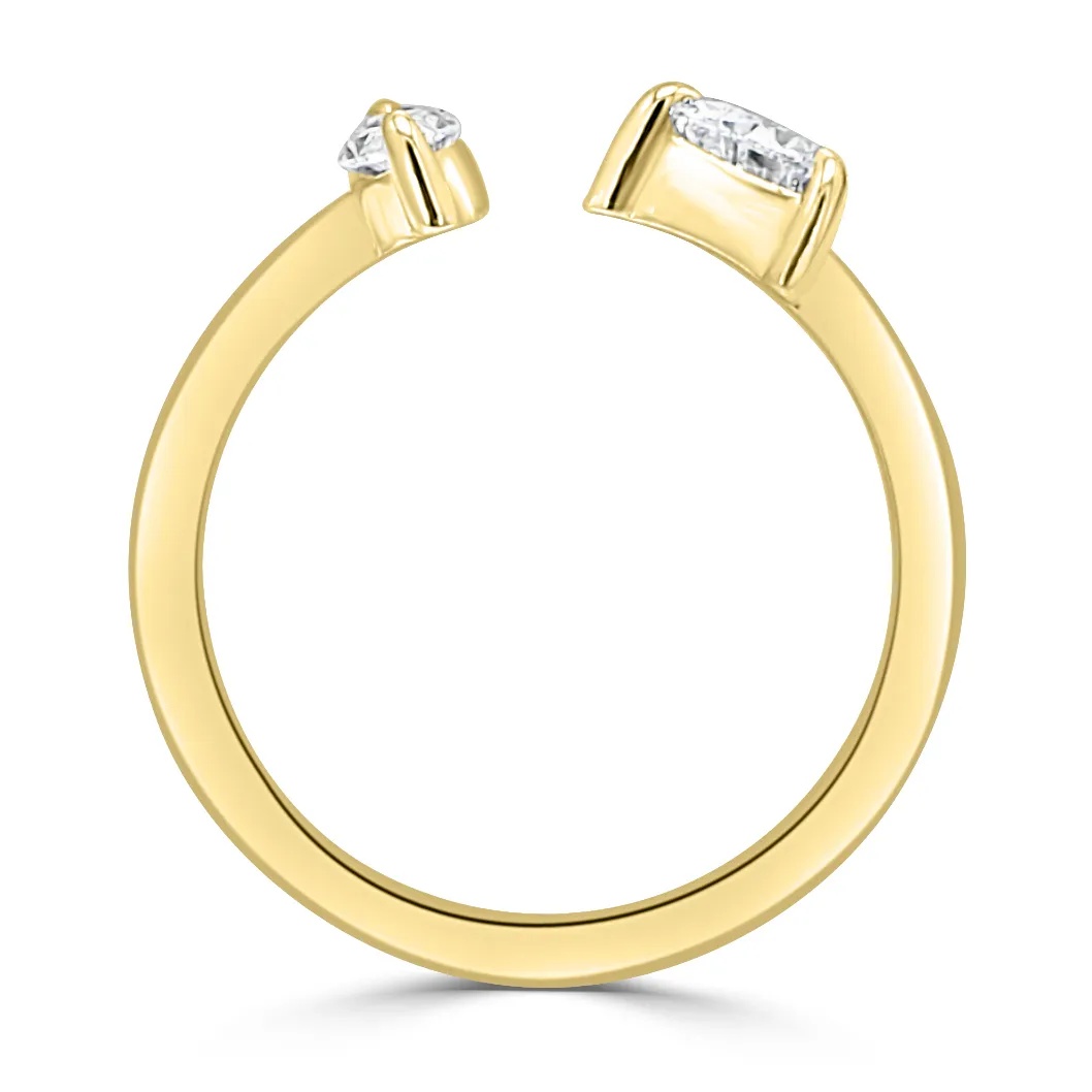 Yellow Gold Open Diamond Ring jewelry store near me