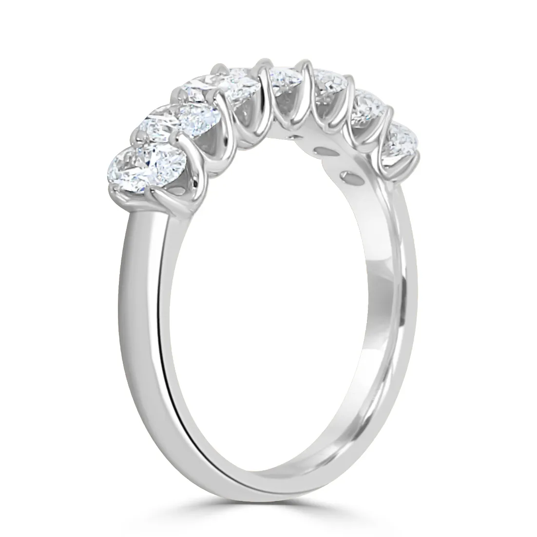 White Gold Oval Shape Wedding Band jewelry Wabash avenue