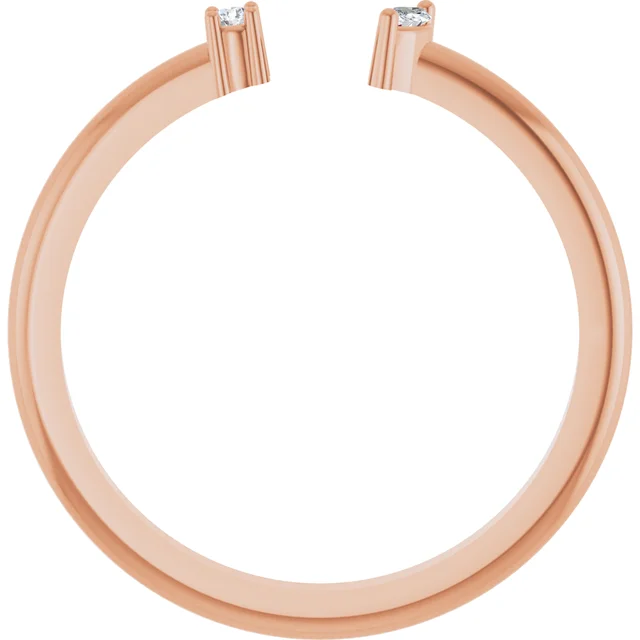Rose Gold Diamond Negative Space Ring jewelry store near me Rose Gold Diamond Negative Space Ring jewelry store near me