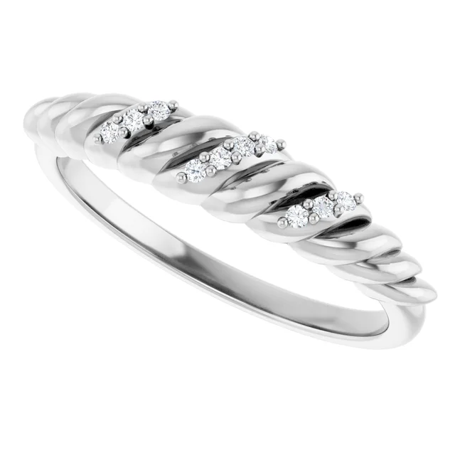 White Gold Diamond Dome Ring from best jeweler