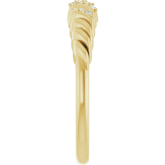 Yellow Gold Diamond Dome Ring jewelry windy city