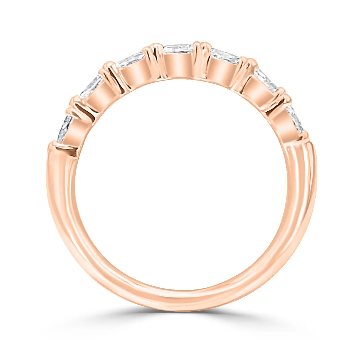 Rose Gold Pear Wedding Band jewelry store near me