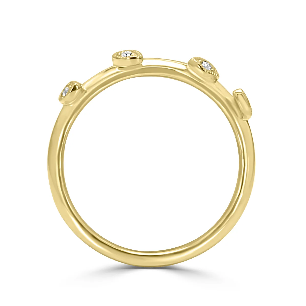 Yellow Gold Leaf Petals Nature Inspired Ring jewelry store near me