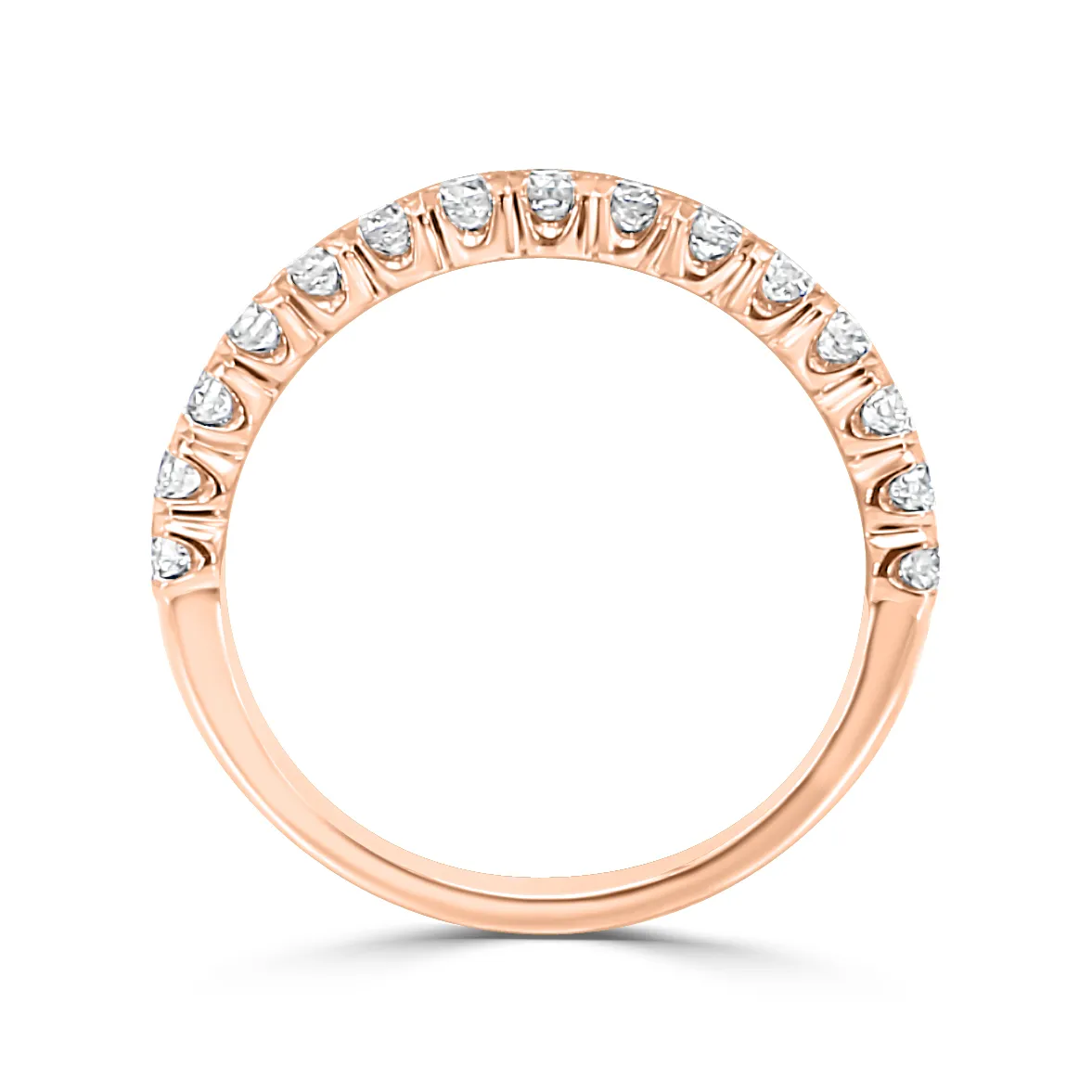 Rose Gold Halfway Diamond Band jewelry store near me