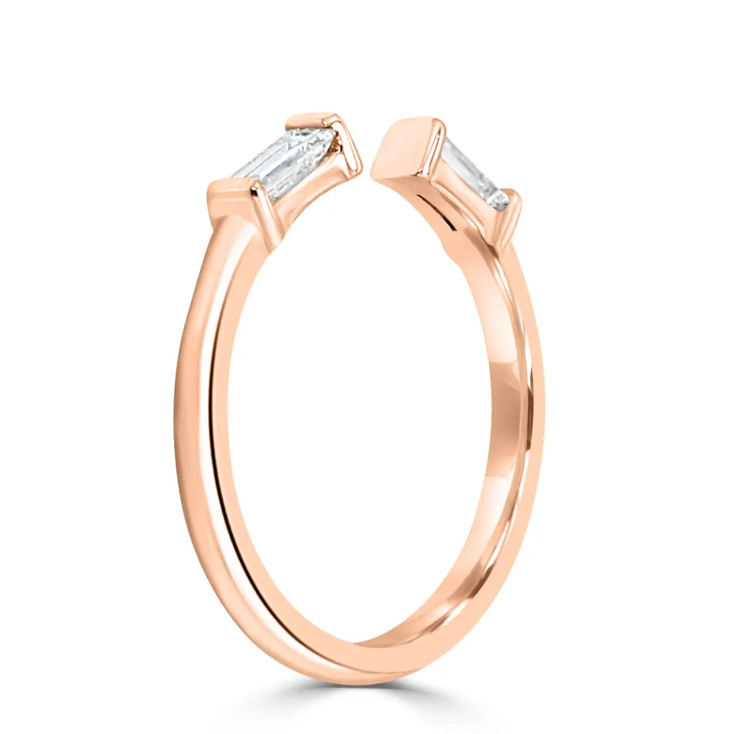 Rose Gold Open Front Diamond Ring jewelry Wabash avenue Rose Gold Open Front Diamond Ring jewelry Wabash avenue
