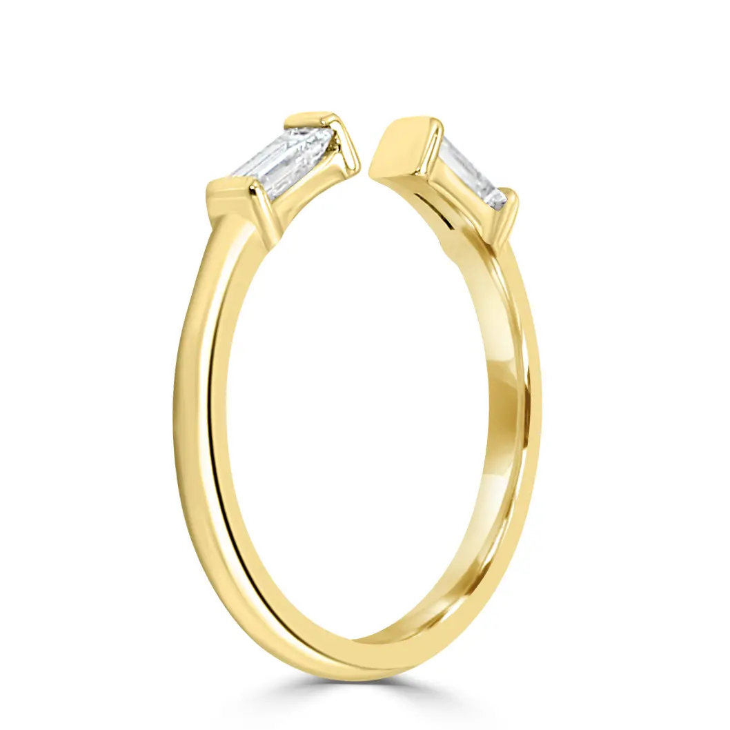 Yellow Gold Open Front Diamond Ring jewelry Wabash avenue Yellow Gold Open Front Diamond Ring jewelry Wabash avenue