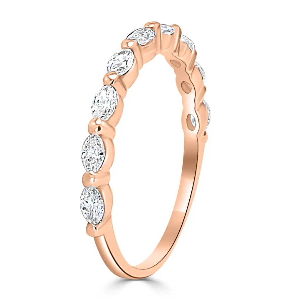 Rose Gold All Eyes On You Marquise Diamond Wedding Ring jewelry store near me