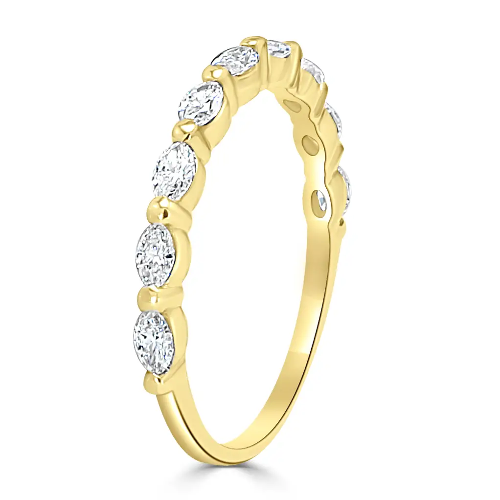 Yellow Gold All Eyes On You Marquise Diamond Wedding Ring jewelry store near me
