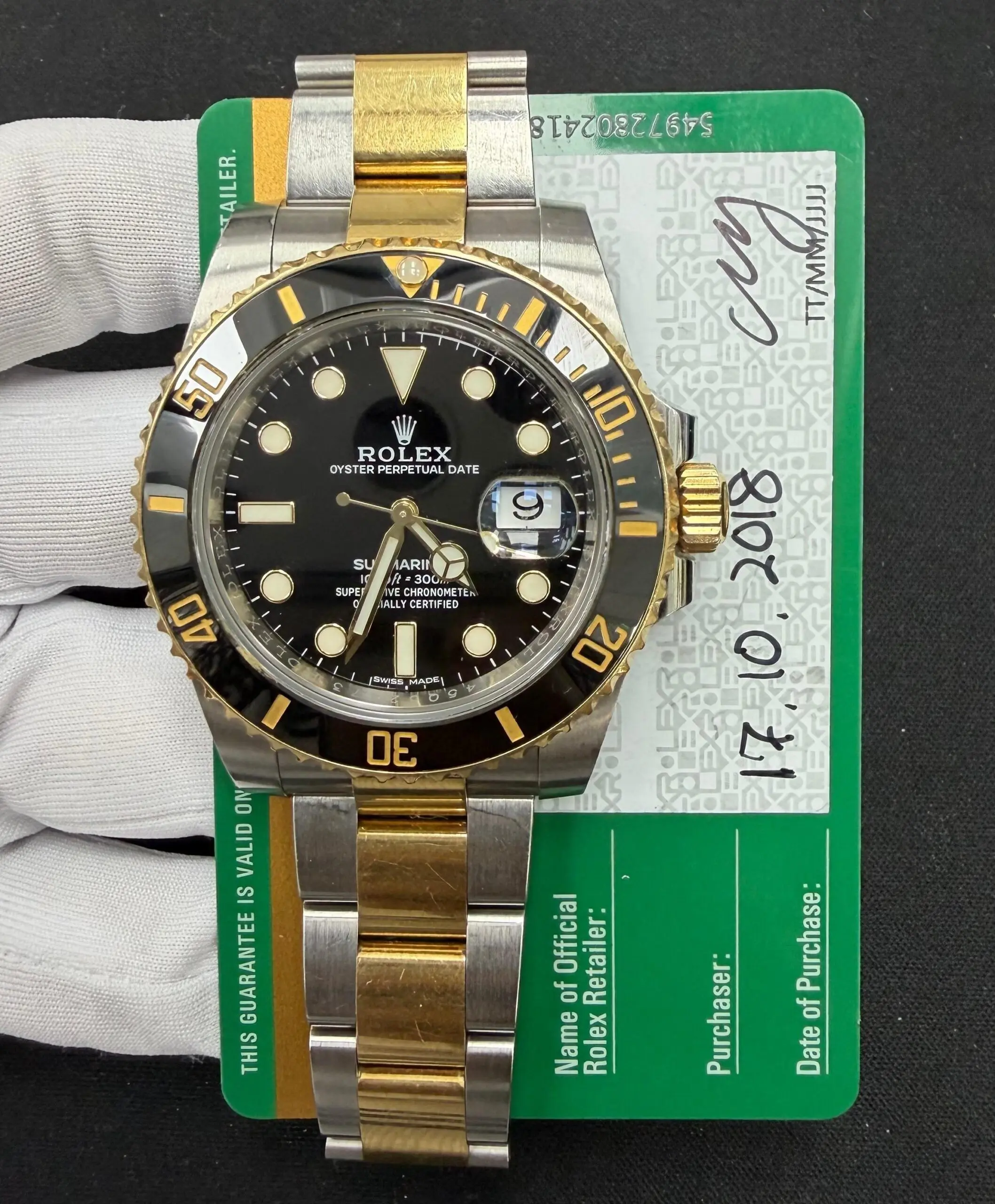 ROLEX SUBMARINER DATE 3699LW