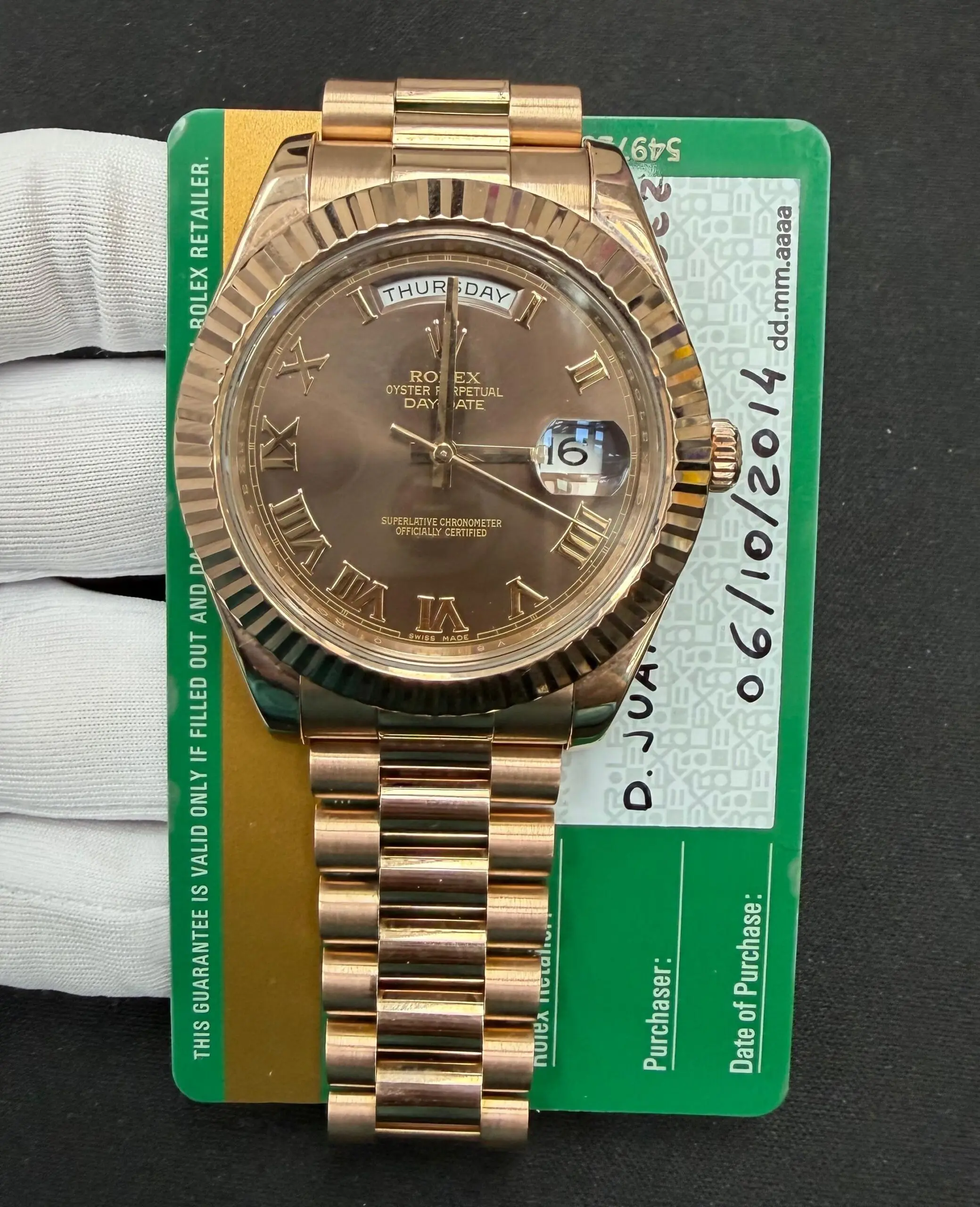 ROLEX DAY DATE II 3828LW