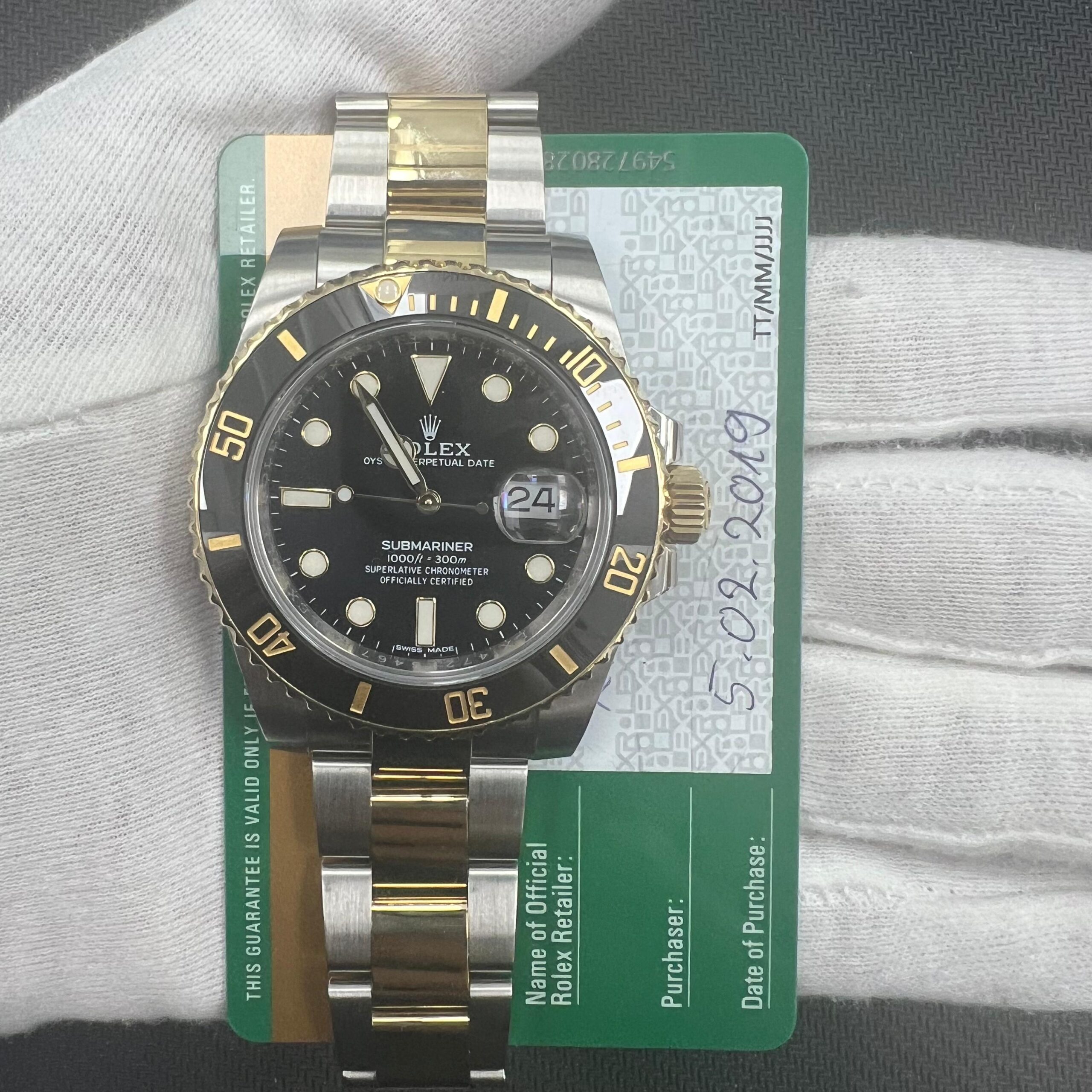 ROLEX SUBMARINER DATE 9559LW