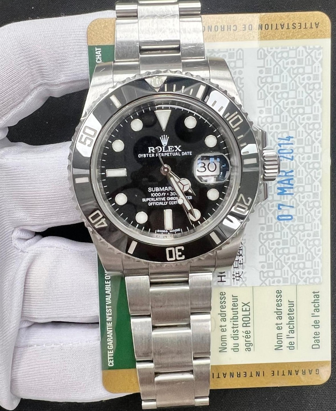 ROLEX SUBMARINER DATE T3277LW
