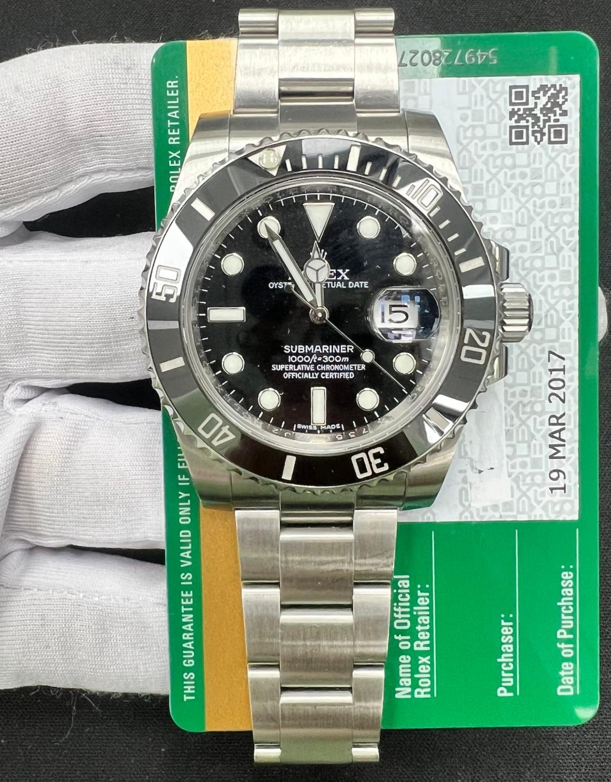 ROLEX SUBMARINER DATE T3281LW