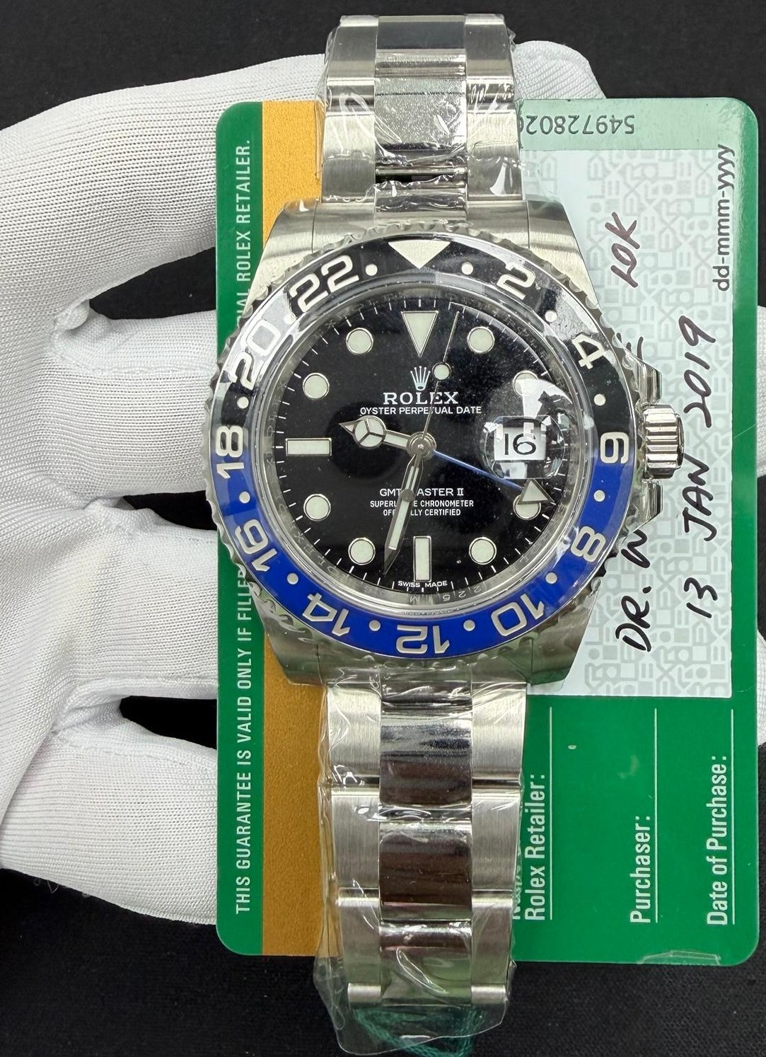 ROLEX GMT MASTER II T3348LW